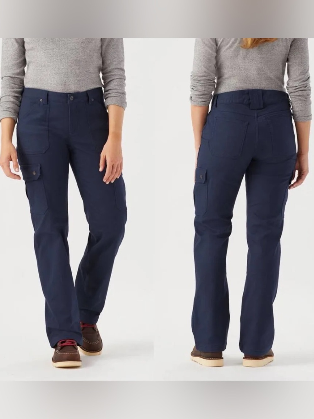 Duluth Trading Company Women's DuluthFlex Fire Hose Lined Pants Navy Size 12